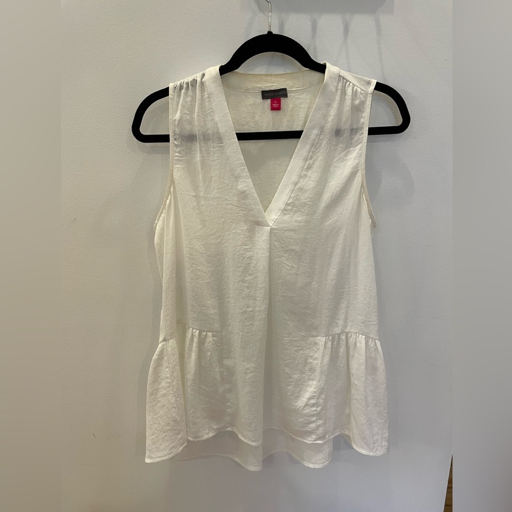 Vince Camuto - Satin Peplum Top